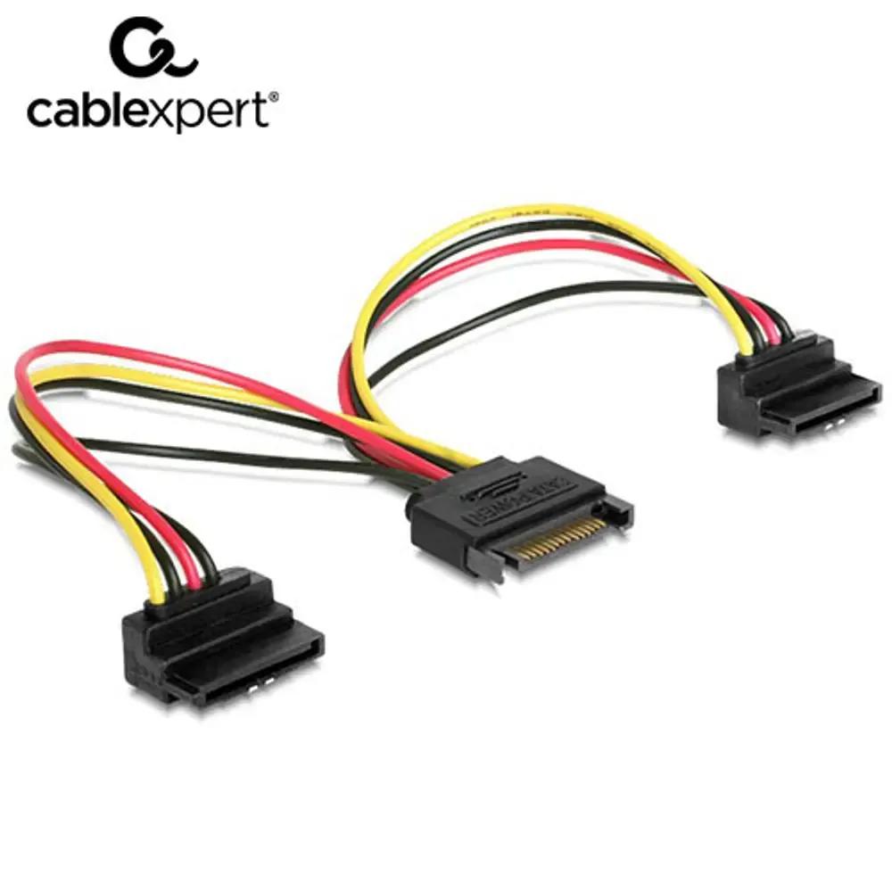 CABLEXPERT POWER SPLITTER CABLE WITH ANGLED OUTPUT CONNECTORS 015M