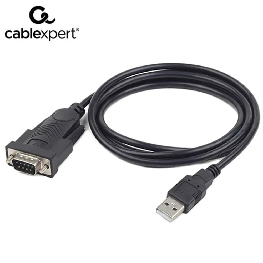 CABLEXPERT USB TO DB9M SERIAL PORT CONVERTER CABLE BLACK 15M