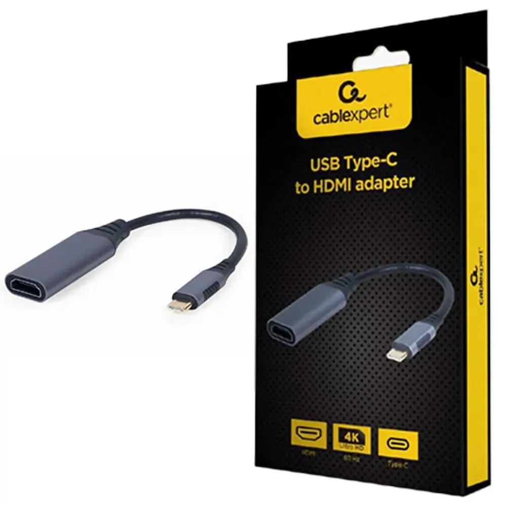 CABLEXPERT USB TYPE-C TO HDMI DISPLAY ADAPTER SPACE GREY RETAIL PACK