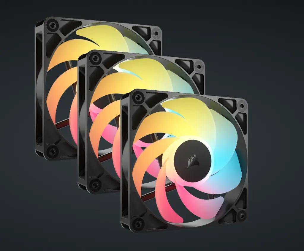 CORSAIRRS120-RARGB120mmPWMReverseFansTriplePack