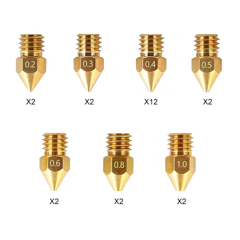 CREALITY MK8 Nozzles Kit (24 pcs) 0.2mm*2, 0.3mm *2, 0.4mm*12, 0.5mm*2, 0.6mm *2, 0.8mm*2, 1.0mm*2_1.webp