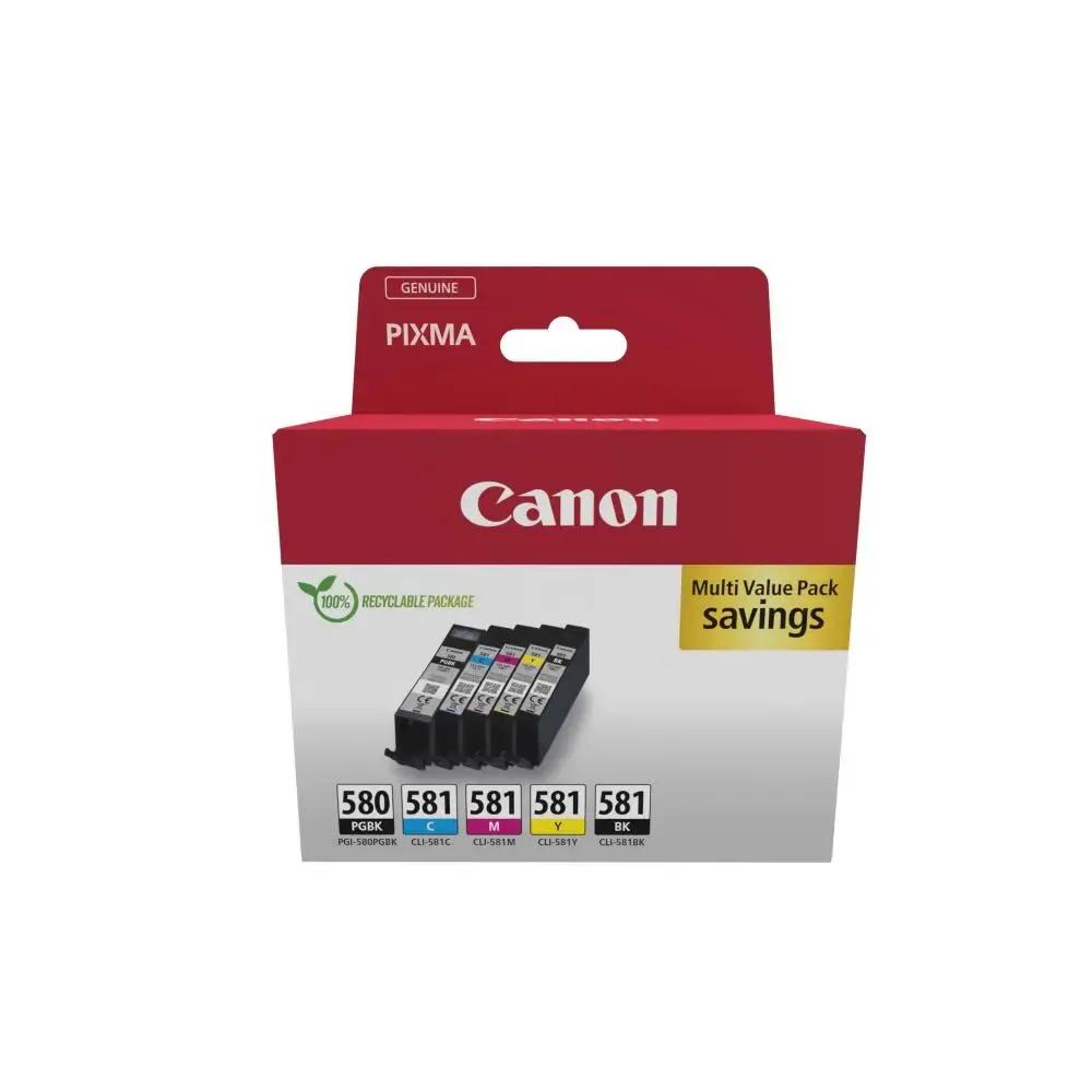 Canon Inkjet PGI580BKCLI581 5 Colours 2078C007 CANPGI580MP