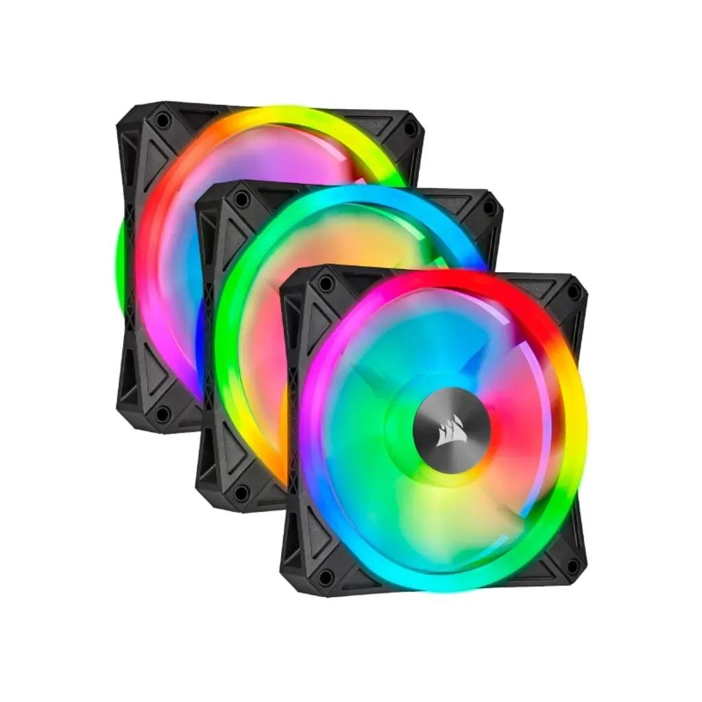 CaseFanCORSAIRQL120RGBQuadLightLoopTriplePackwithLightingNodeCore