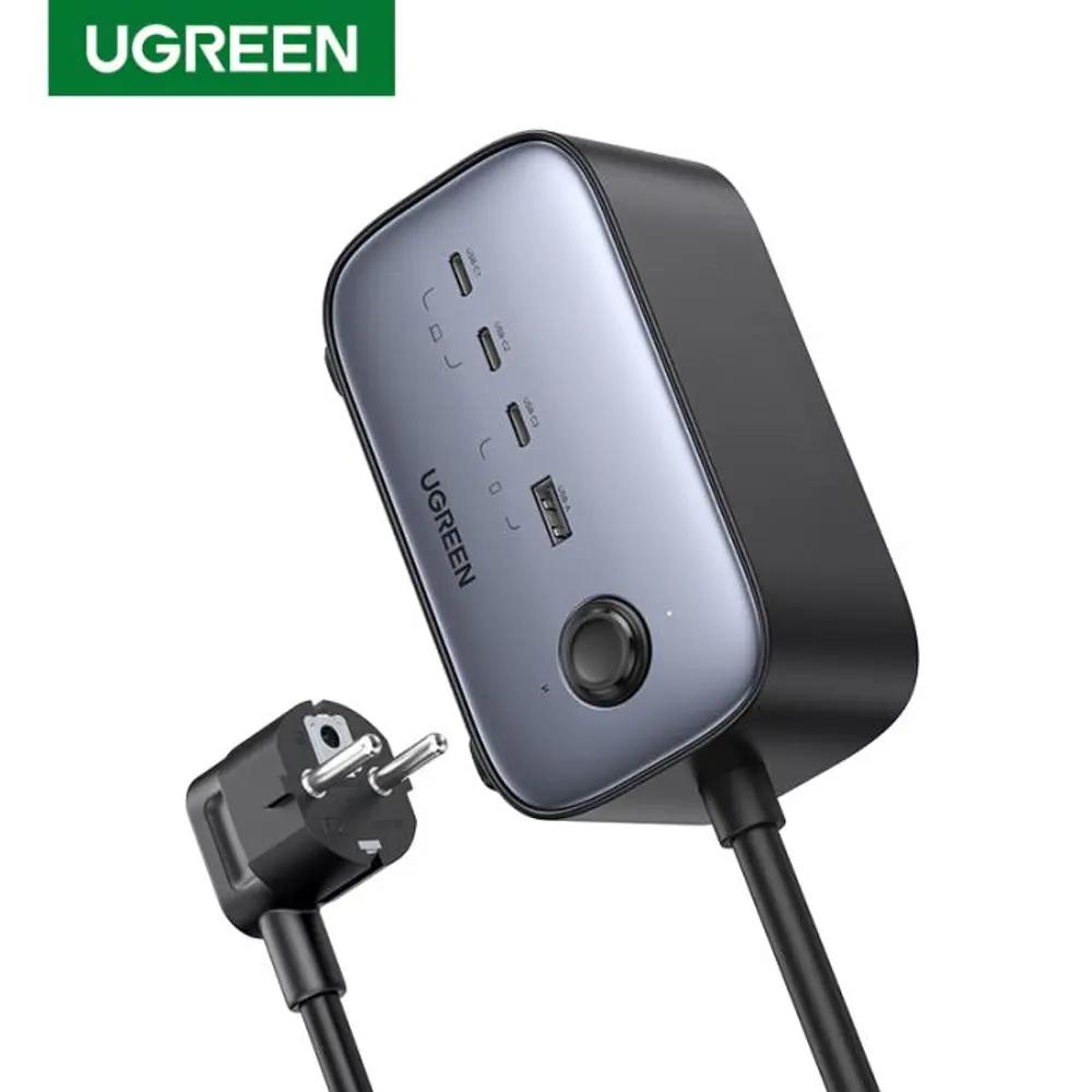 Charger GaN III UGREEN CD268 100W PDx3 QC3.0x1 ACx2 60167