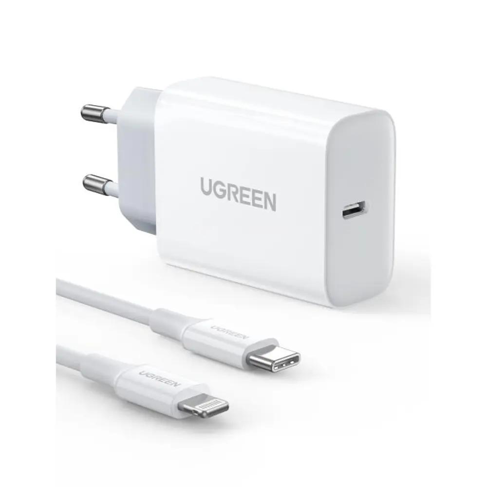 Charger UGREEN PD CD137 Combo+Type C_i6 Cable White 50698_1.webp