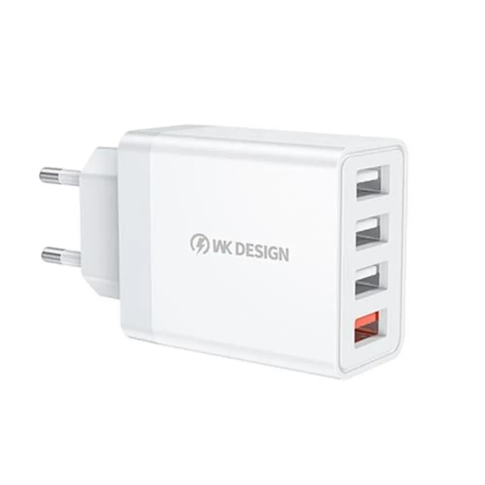 Charger WK 33W USBx4 QC3.0 White WP-U125_1.webp
