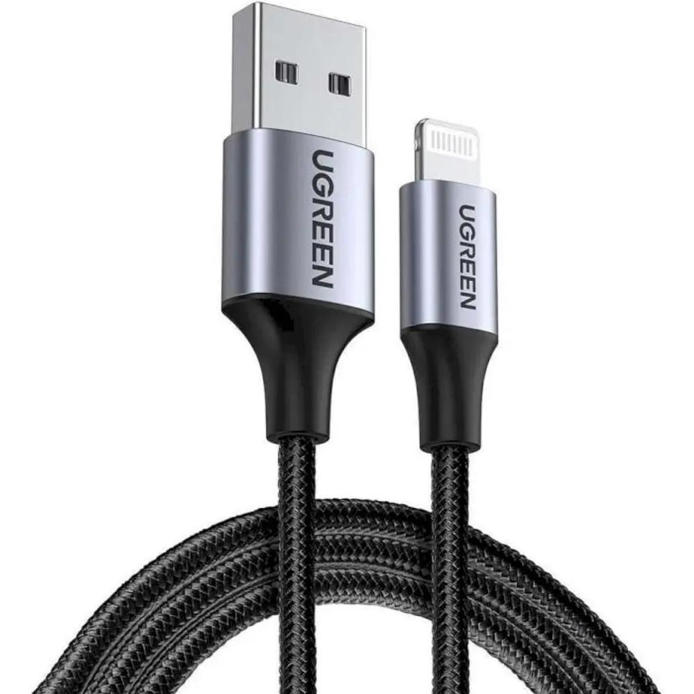 Charging Cable MFI UGREEN US199 i6 Black 1m 60156 2.4A_1.webp