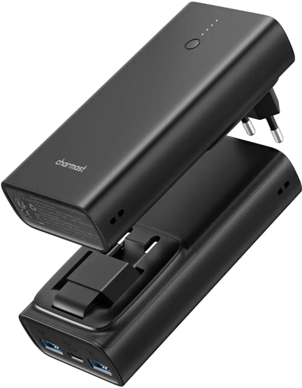 Charmast Powerbank Ultra-Compact 10000mAh PD 20W Black