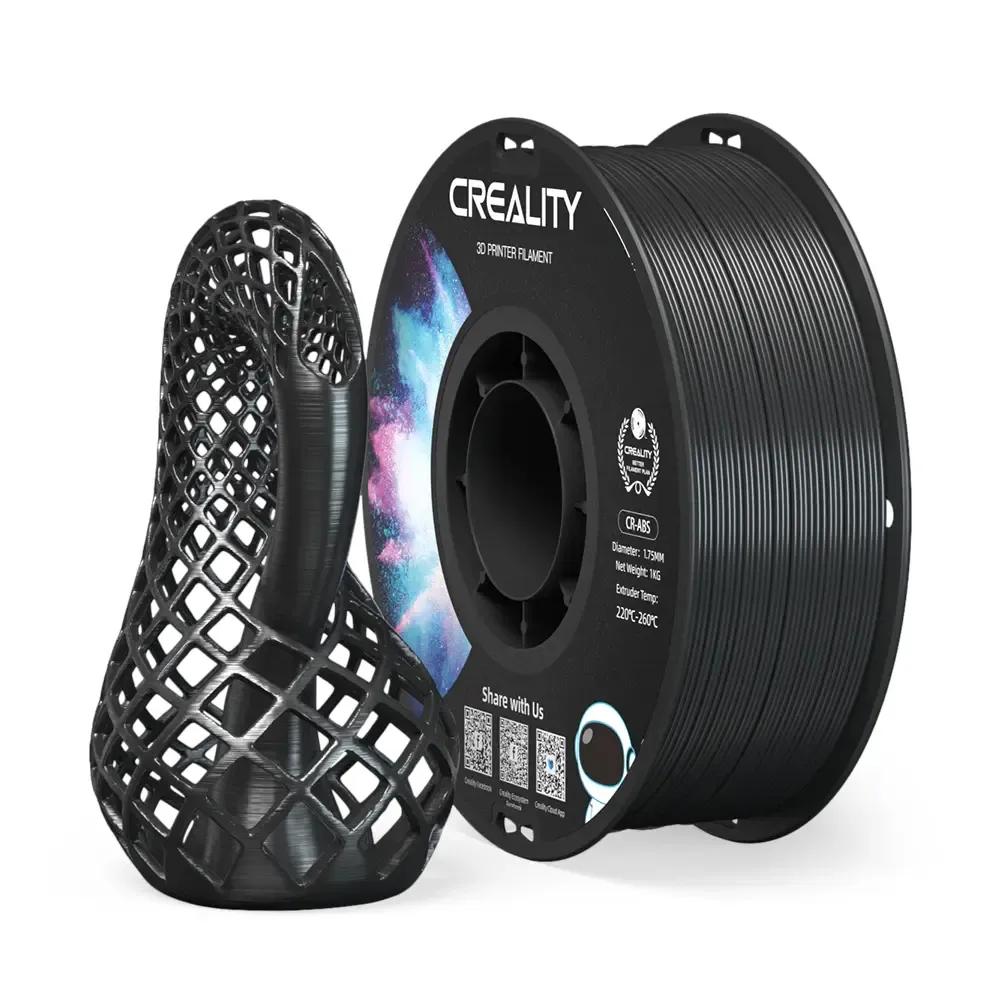 Creality CR-ABS Black 3D Printer Filament Large Object Stability Tensile Str. 43MPA 1 kg Spool1.7