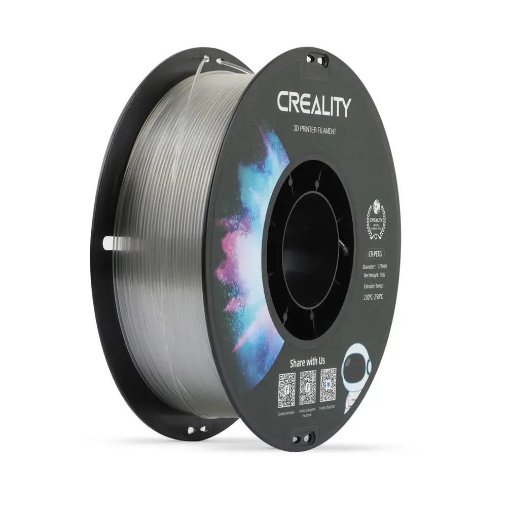Creality CR-PETG Transparent 3D Printer Filament Hard Glossy Tensile Str. 49MPA 1 kg Spool1.75