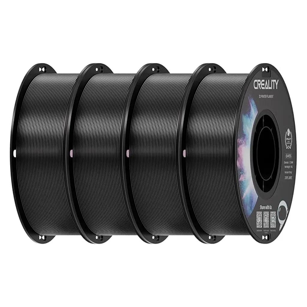 CrealityCR-PETGValuePack4kg-4xBlack3DPrinterFilament