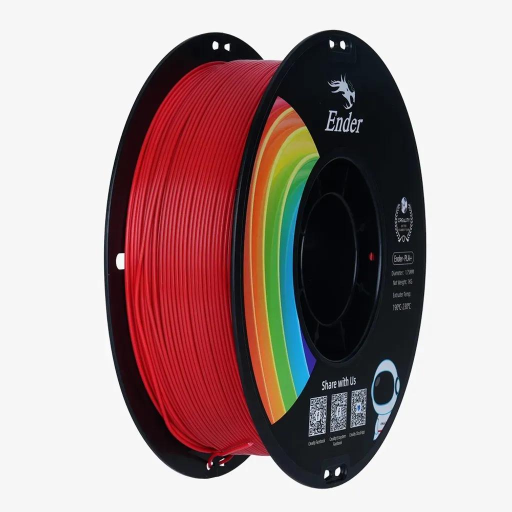 CrealityEN-PLARedEnder3DPrinterFilamentStrength34MPABend77MPa1kgSpool1.75