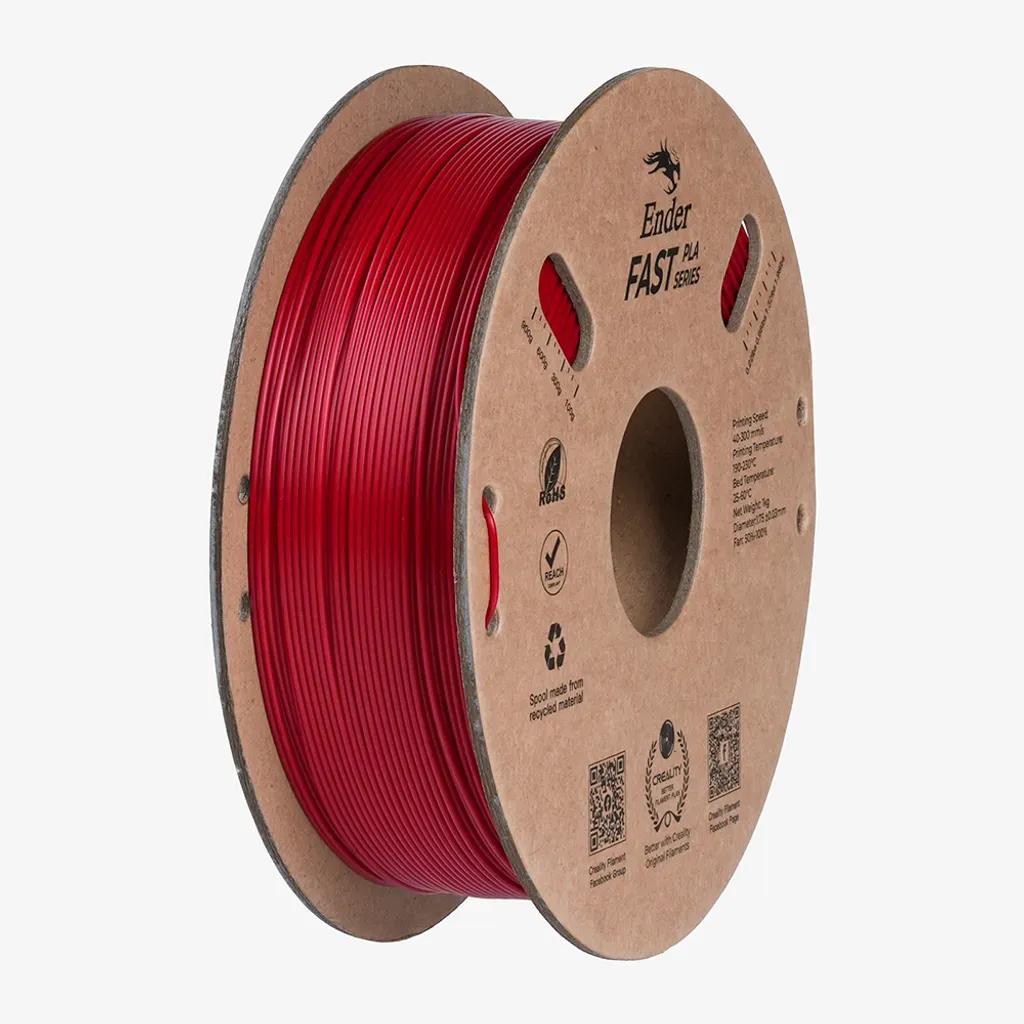 CrealityEnderFastPLAFireRed3DPrinterFilament1kgSpool1.86