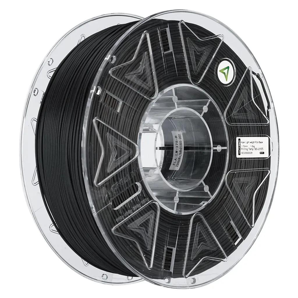 CrealityHyperLightweightPLABlackFOAMPLA3DPrinterFilamentforRCModels1kgSpool1.75