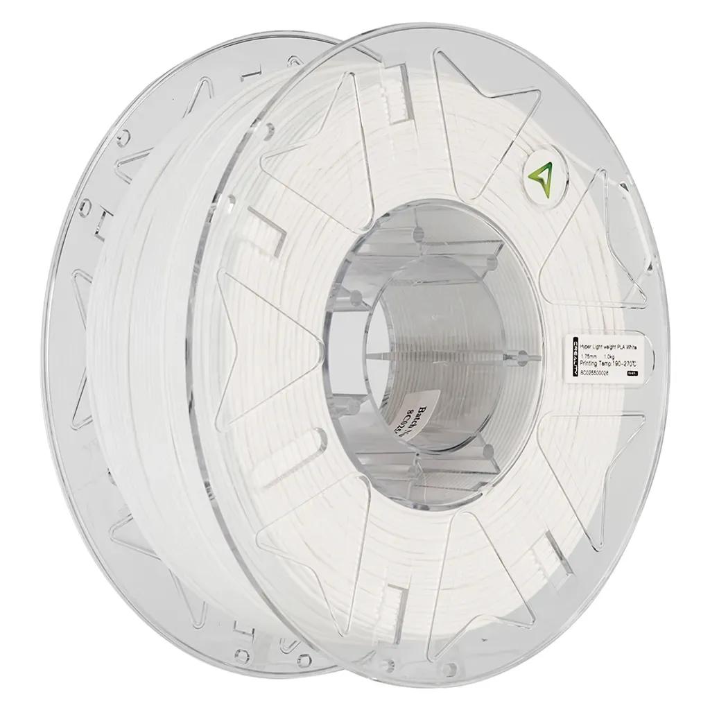 CrealityHyperLightweightPLAWhiteFOAMPLA3DPrinterFilamentforRCModels1kgSpool1.75