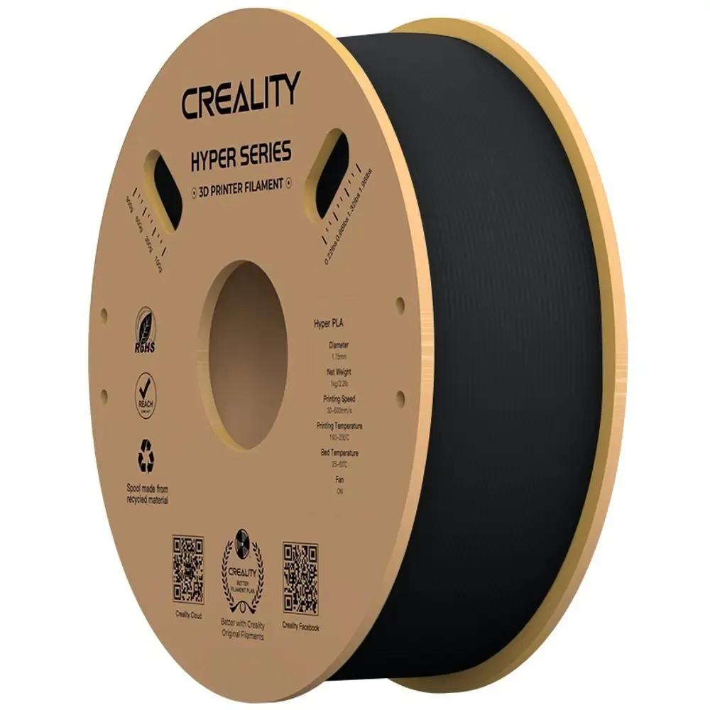 Creality Hyper PLA Black 3D Printer Filament High Speed 1 kg Spool1.75
