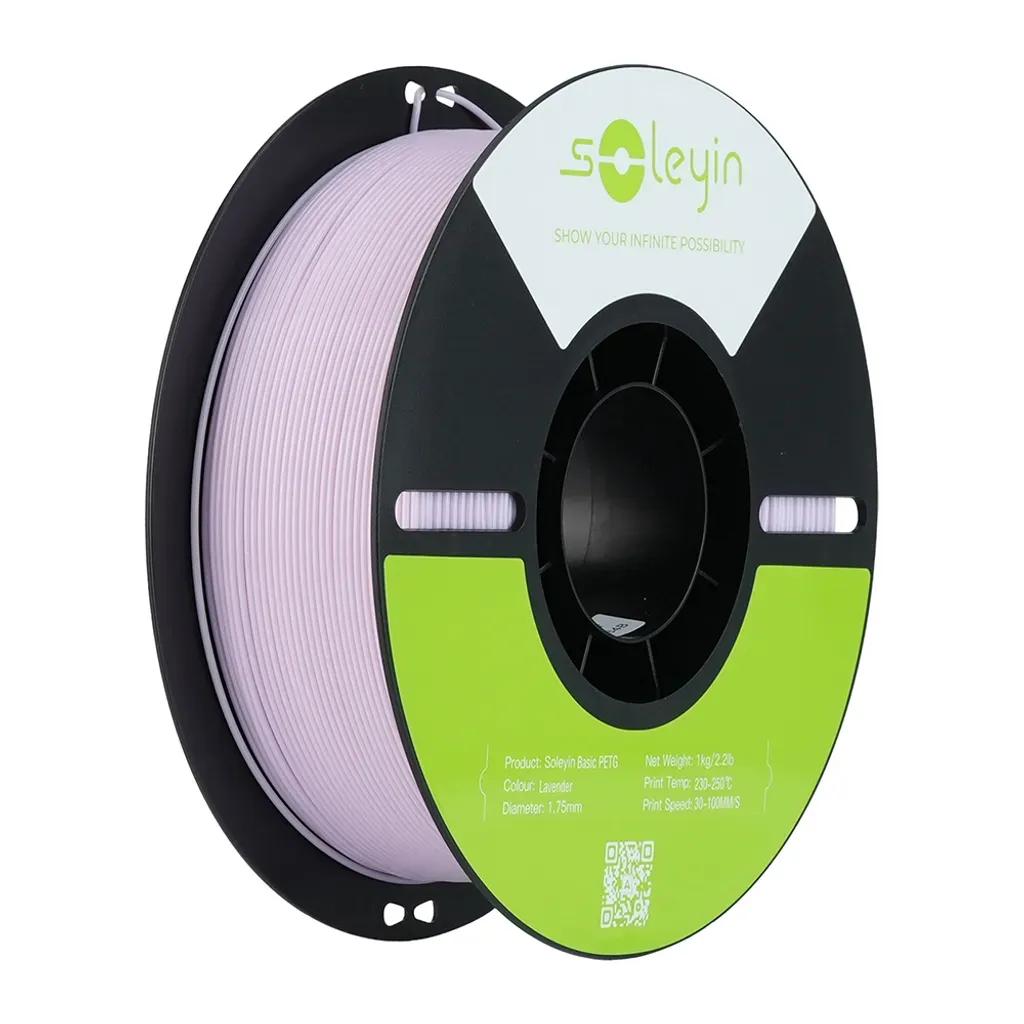 CrealitySoleyinBasicPETGGlacierGrayGrey-3DPrinterFilament1kgSpool1.75