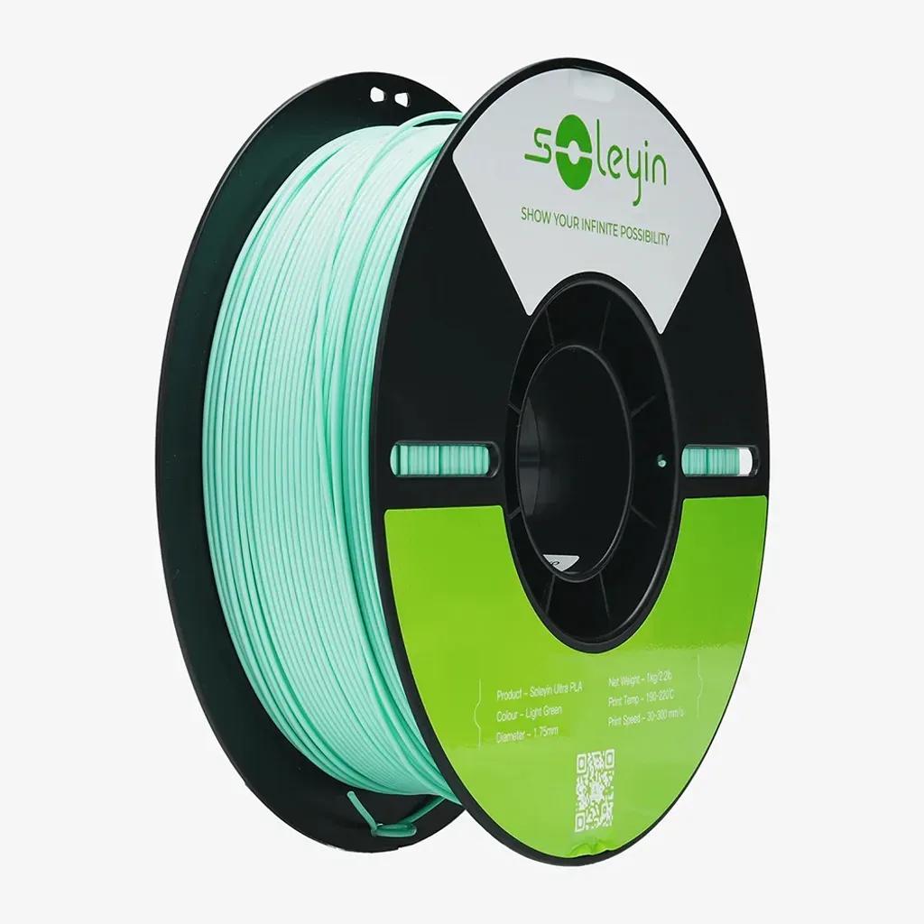 CrealitySoleyinUltraPLALightGreen3DPrinterFilament1kgSpool1.75mm
