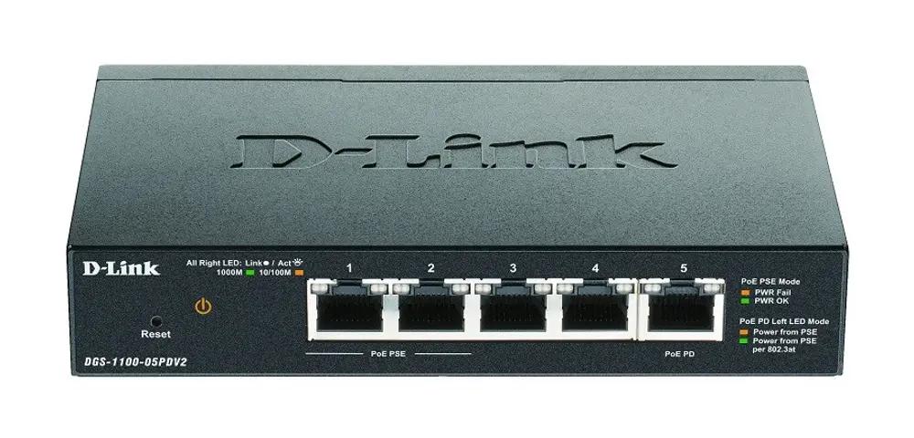 D-LINK DGS-1100-05PDV2 SMART 5 PORT , 2 x POE PORTS_1.webp