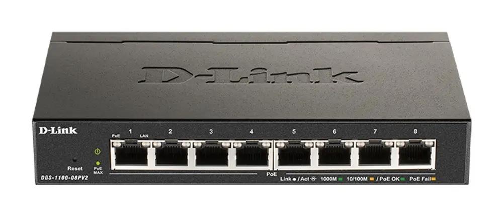 D-LINK DGS-1100-08PV2 POE SMART SWITCH 8 PORTS_1.webp