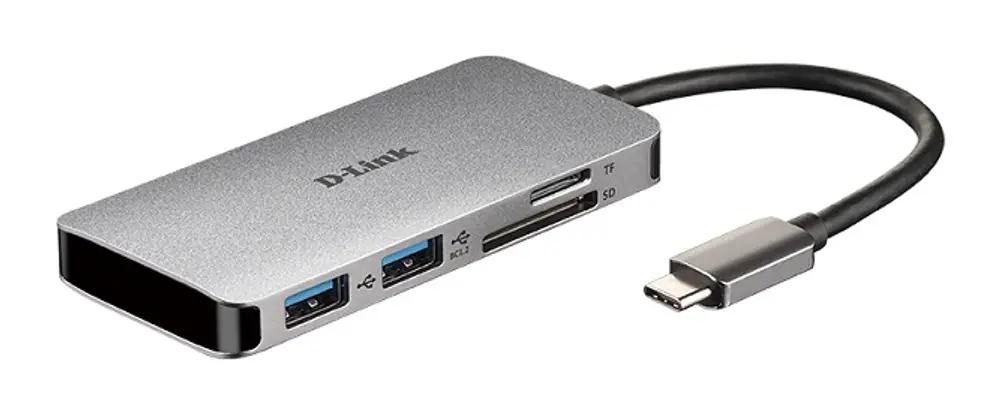 D-LINK DUB-M610 6-IN-1 USB-C HUB HDMI,READER, PD_1.webp