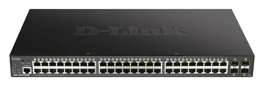 D-LINKSwitchDGS-1250-52XMP48GbitPort10GSFPPOE