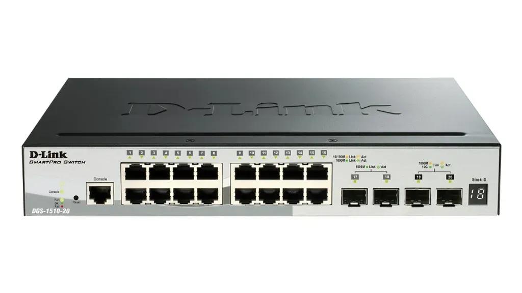 D-LINKSwitchDGS-1510-2016-Port101001000Mbps4-portSFP
