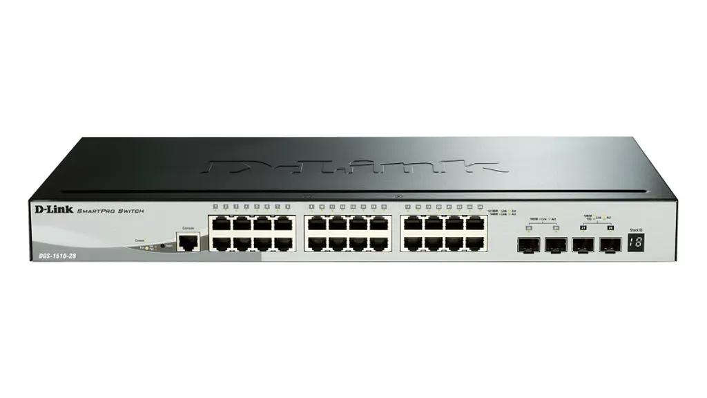 D-LINKSwitchDGS-1510-28P24-Port101001000MbpsPOE4-portSFP
