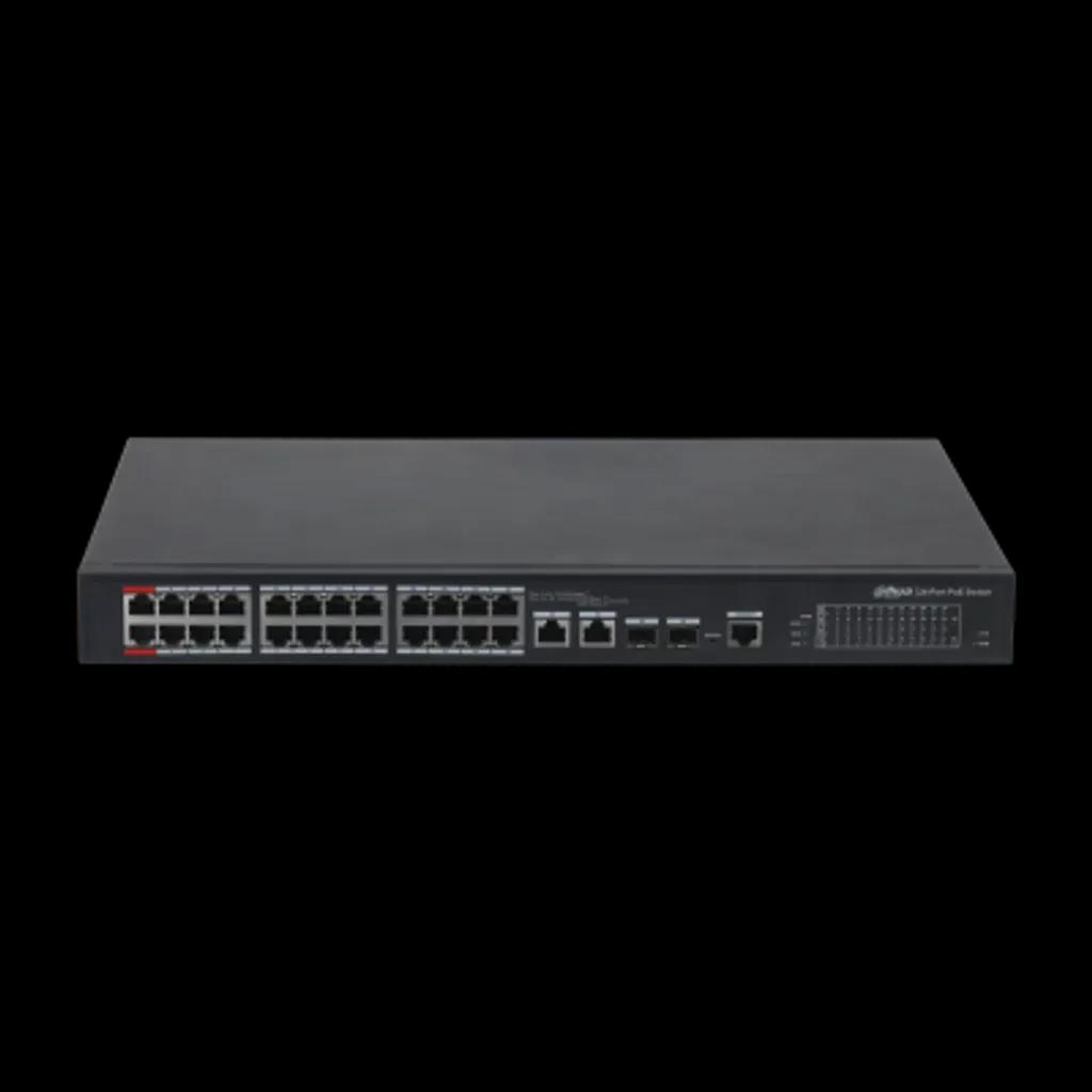 Dahua24-port100Mbps2-portGigabitManagedPoESwitchDH-PFS4226-24ET-360-V3