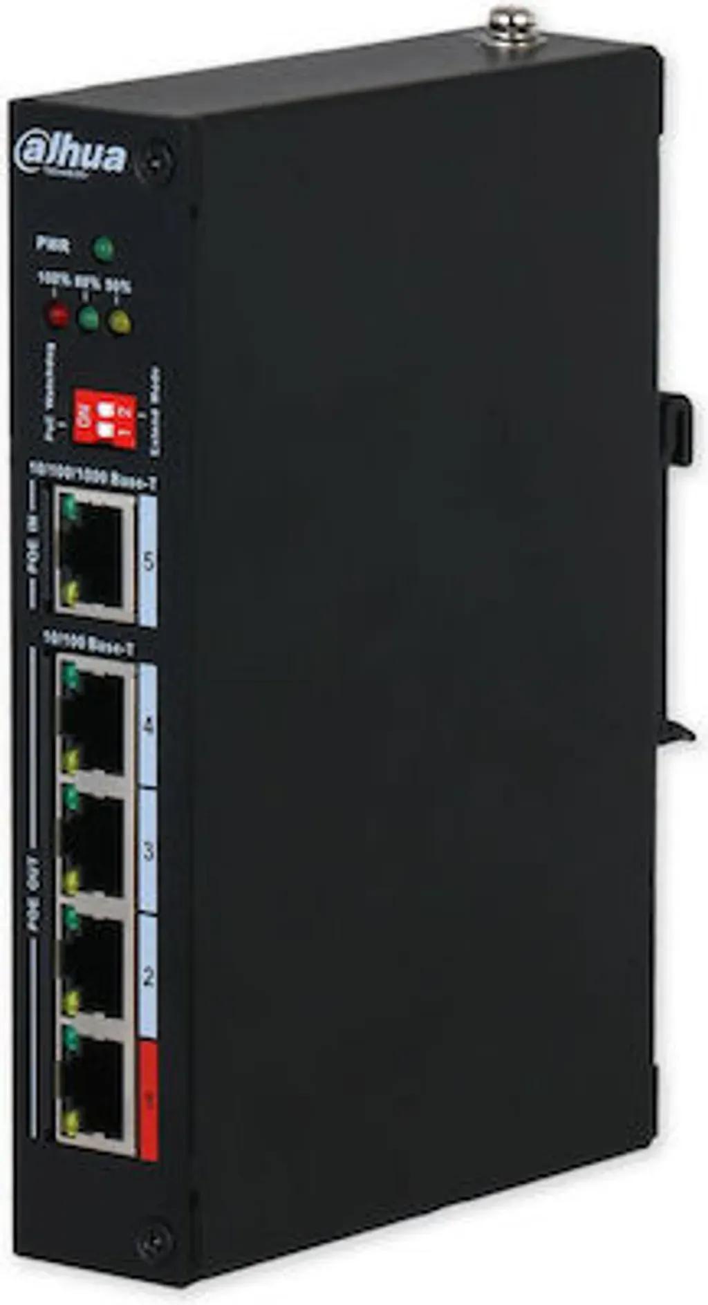 Dahua5-PortPoEExtenderwith4-PortPoEOutand1-PortPoEInDH-PFT1500