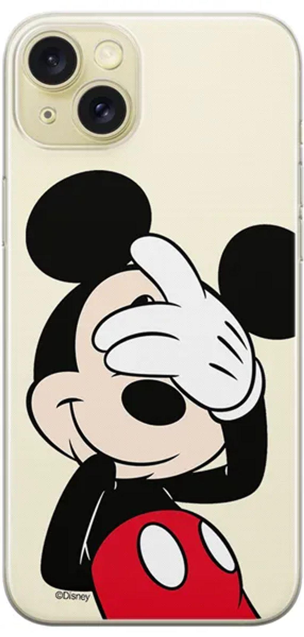 DisneyCaseAppleiPhone15PlusMickeyPartialPrintHidingTransparent