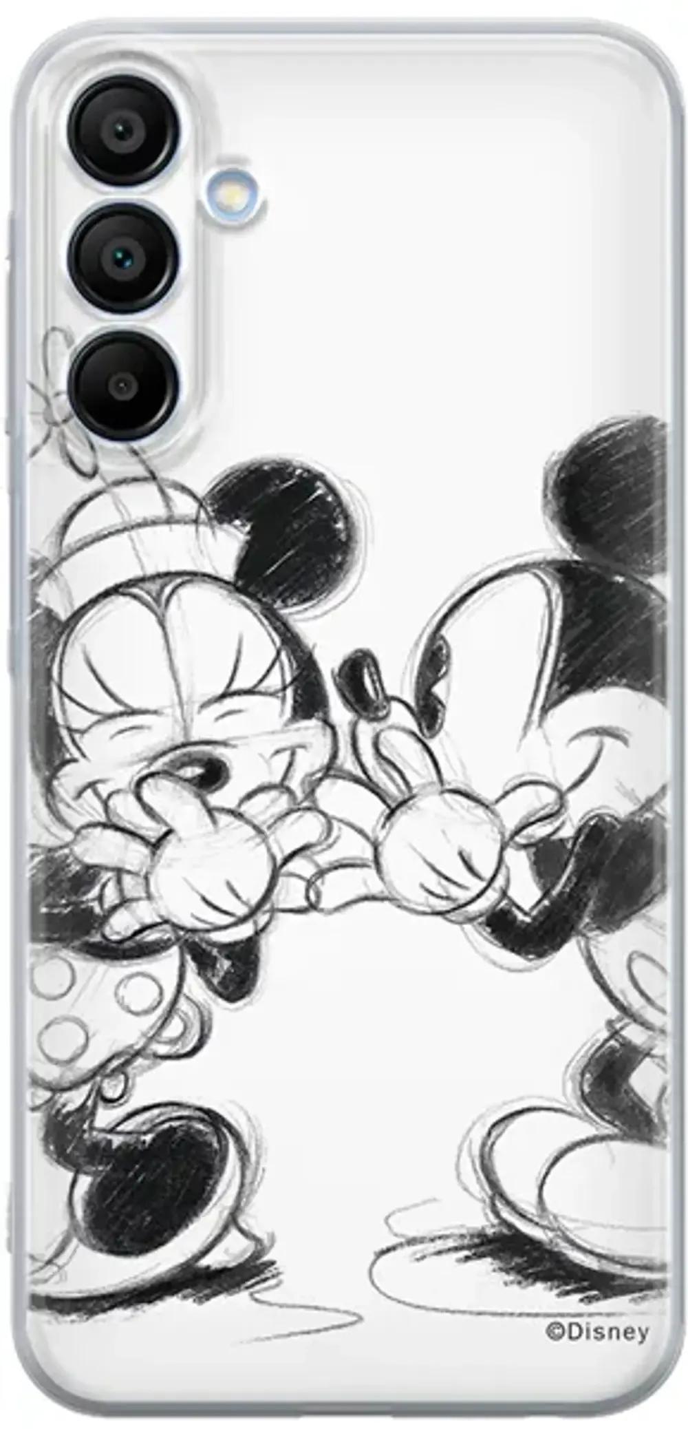 Disney Case Samsung Galaxy A15 4G5G Mickey and Minnie Full Print Secret White