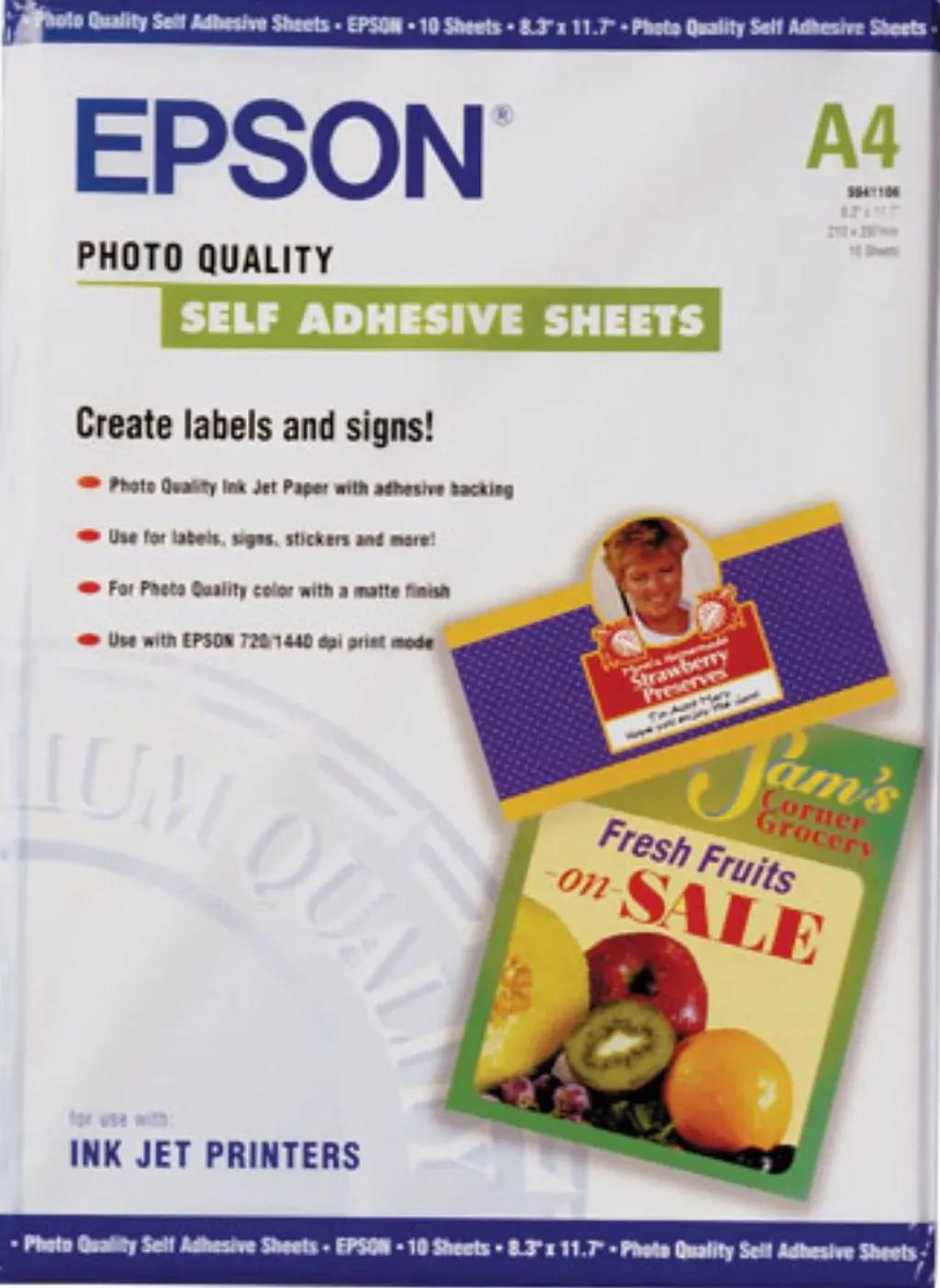 EPSONPaperPhotoQualitySelfAdhesiveC13S041106