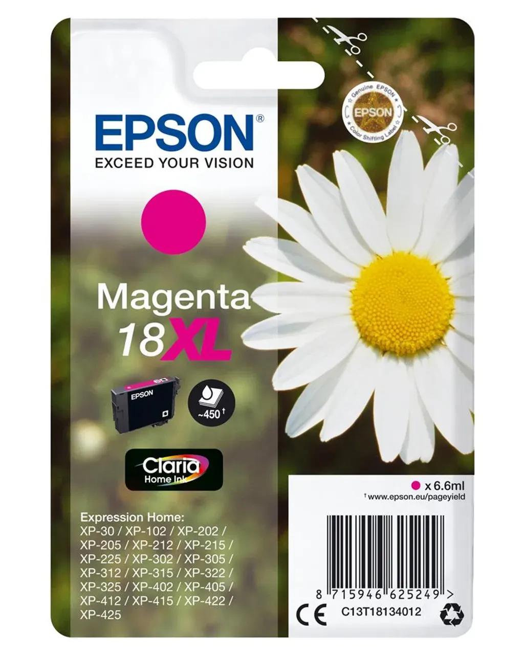 EpsonDaisySinglepackMagenta18XLClariaHomeInk