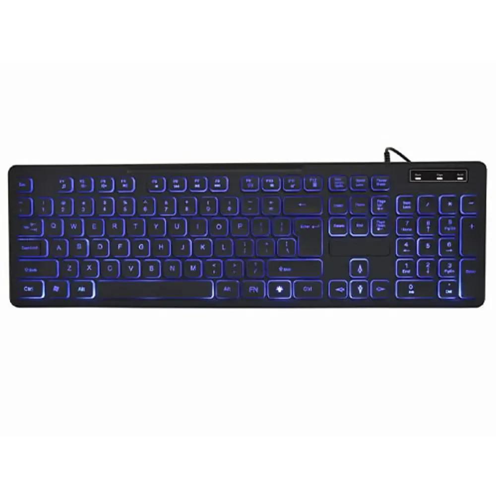 GEMBIRD 3-COLOR BACKLIGHT KEYBOARD BLACK