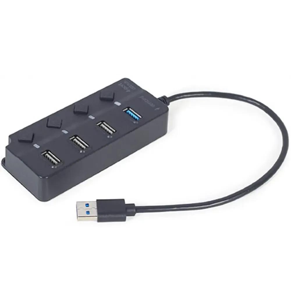 GEMBIRD 4-PORT USB HUB 1XUSB3.13XUSB2.0 WITH SWITCHES