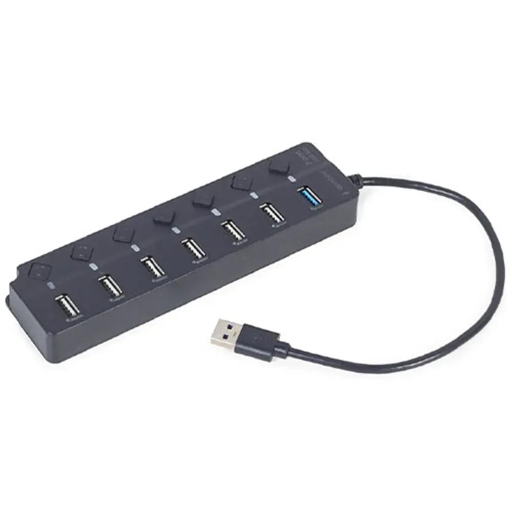 GEMBIRD 7-PORT USB HUB 1XUSB3.16XUSB2.0 WITH SWITCHES