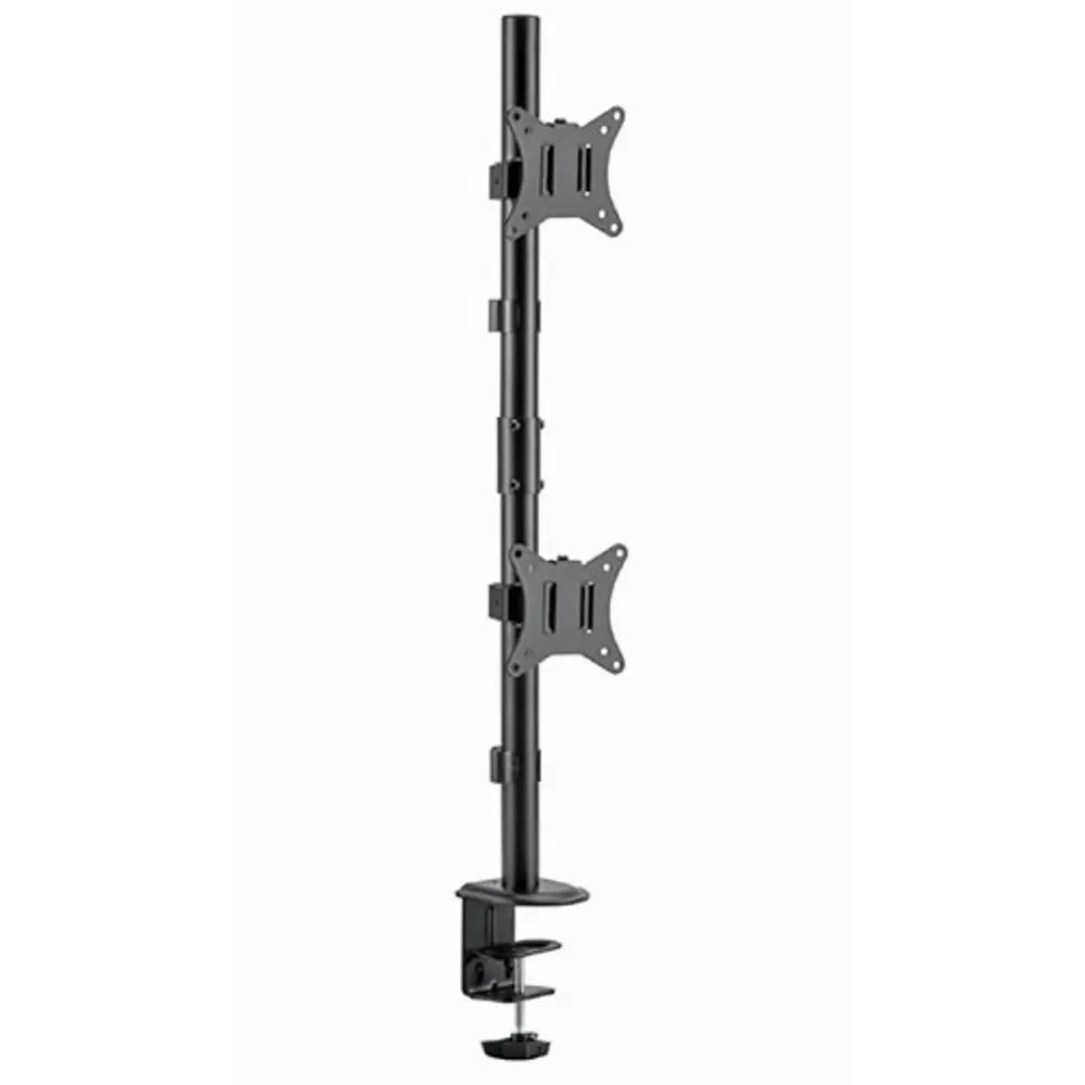 GEMBIRD ADJUSTABLE 2-DISPLAY VERTICAL DESK MOUNT 17-32