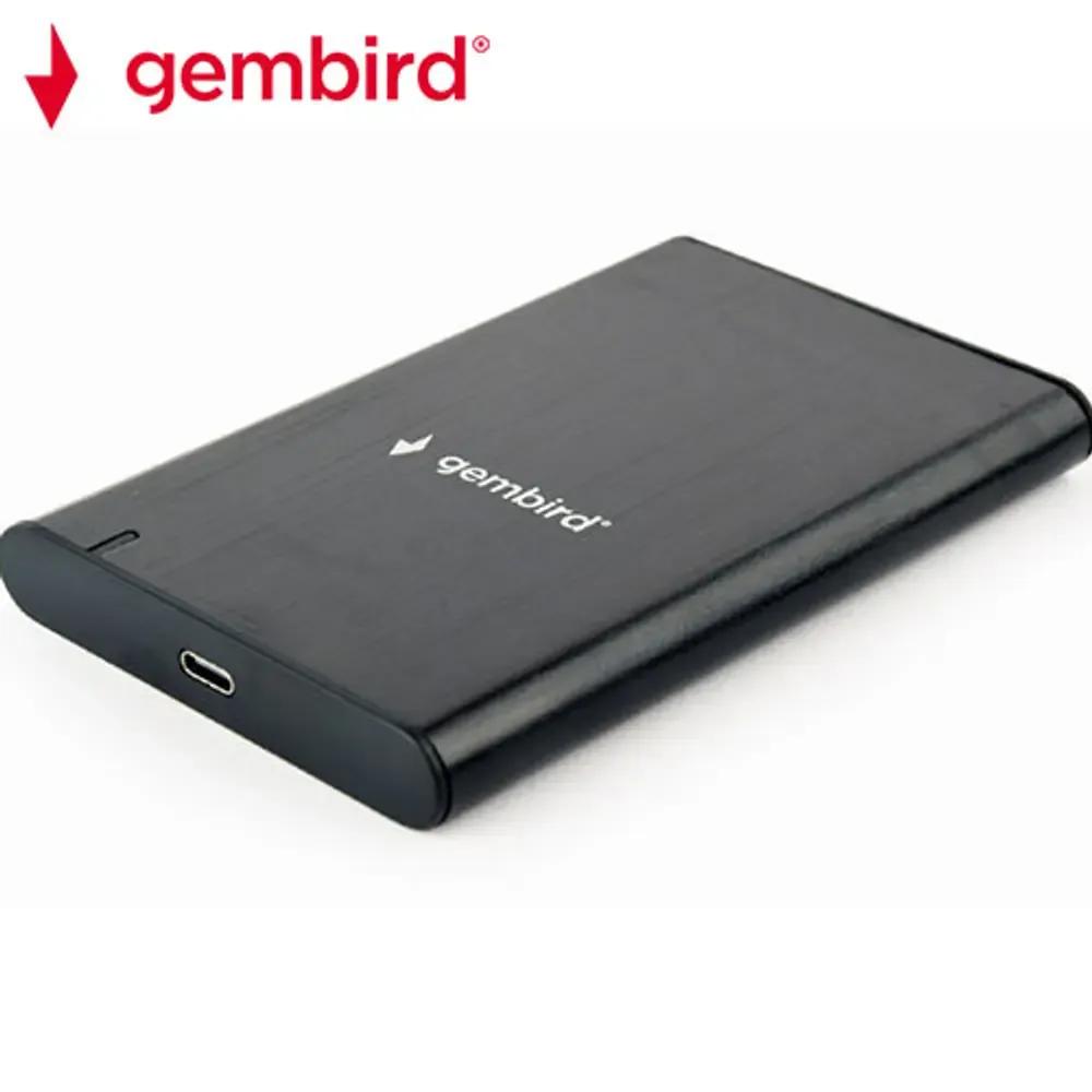 GEMBIRD USB 3.1 25 ENCLOSURE TYPE-C PORT BLACK