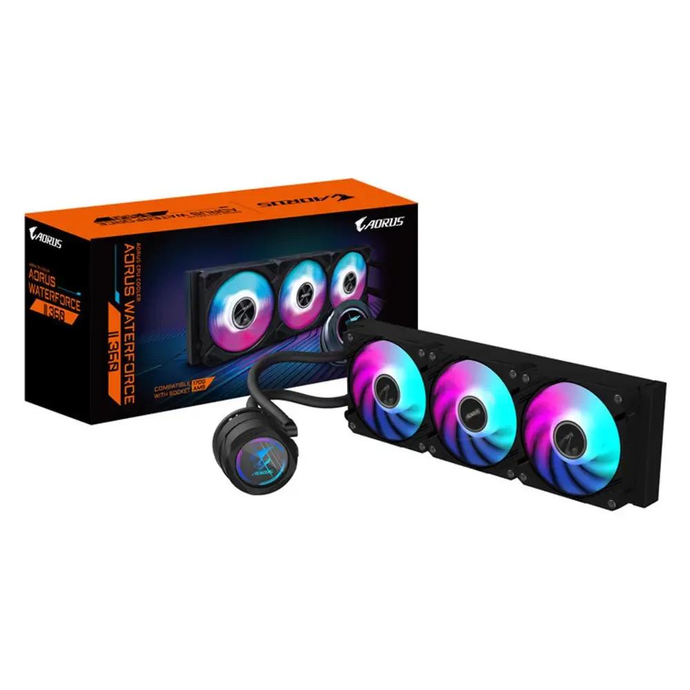 GIGABYTECPUCoolerAORUSWATERFORCEII360LiquidCoolerARGB3x120mm