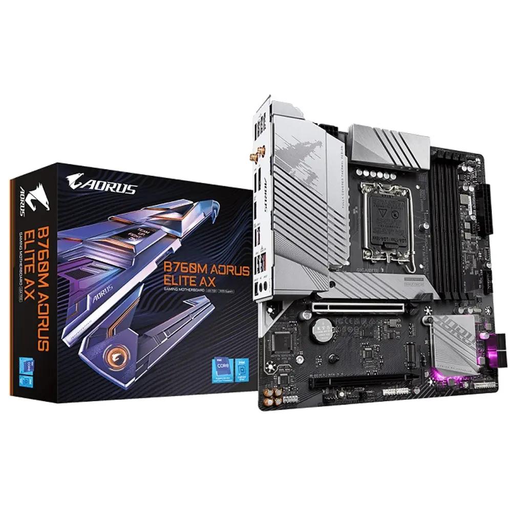 GIGABYTE MOTHERBOARD B760M AORUS ELITE AX , 1700, DDR5, MATX_1.webp