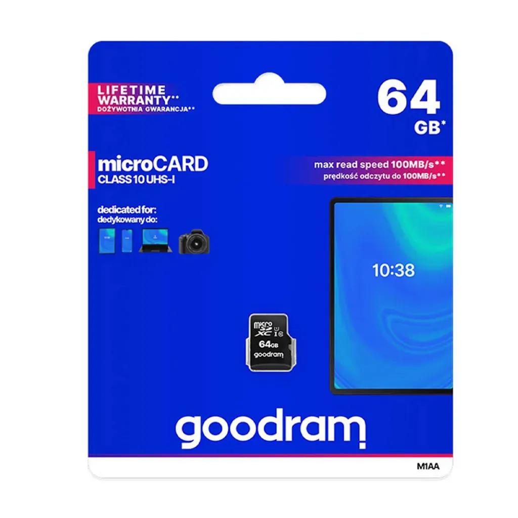 GOODRAMMICROSDCARD64GBCL10WITHADAPTERM1AA