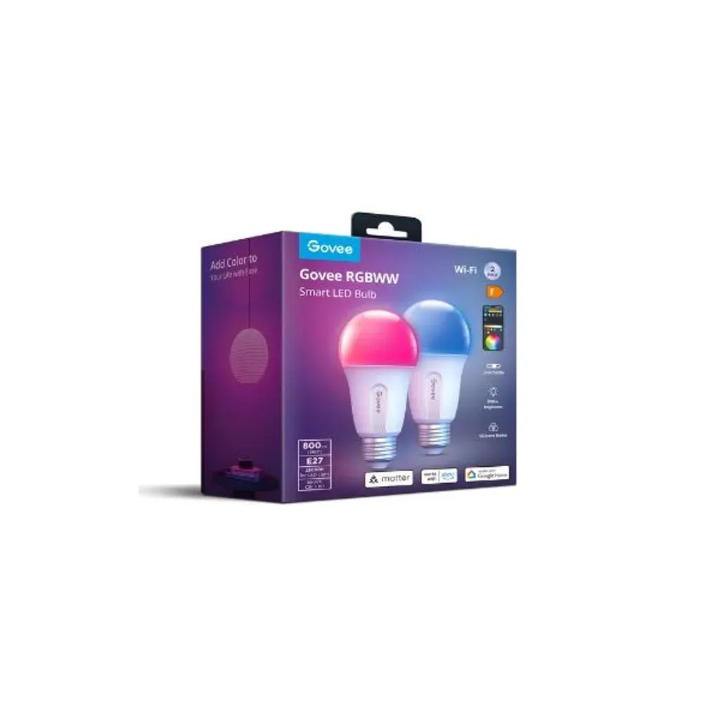 GOVEEB6004RGBWWSMARTLEDBULB2PACK800LE27