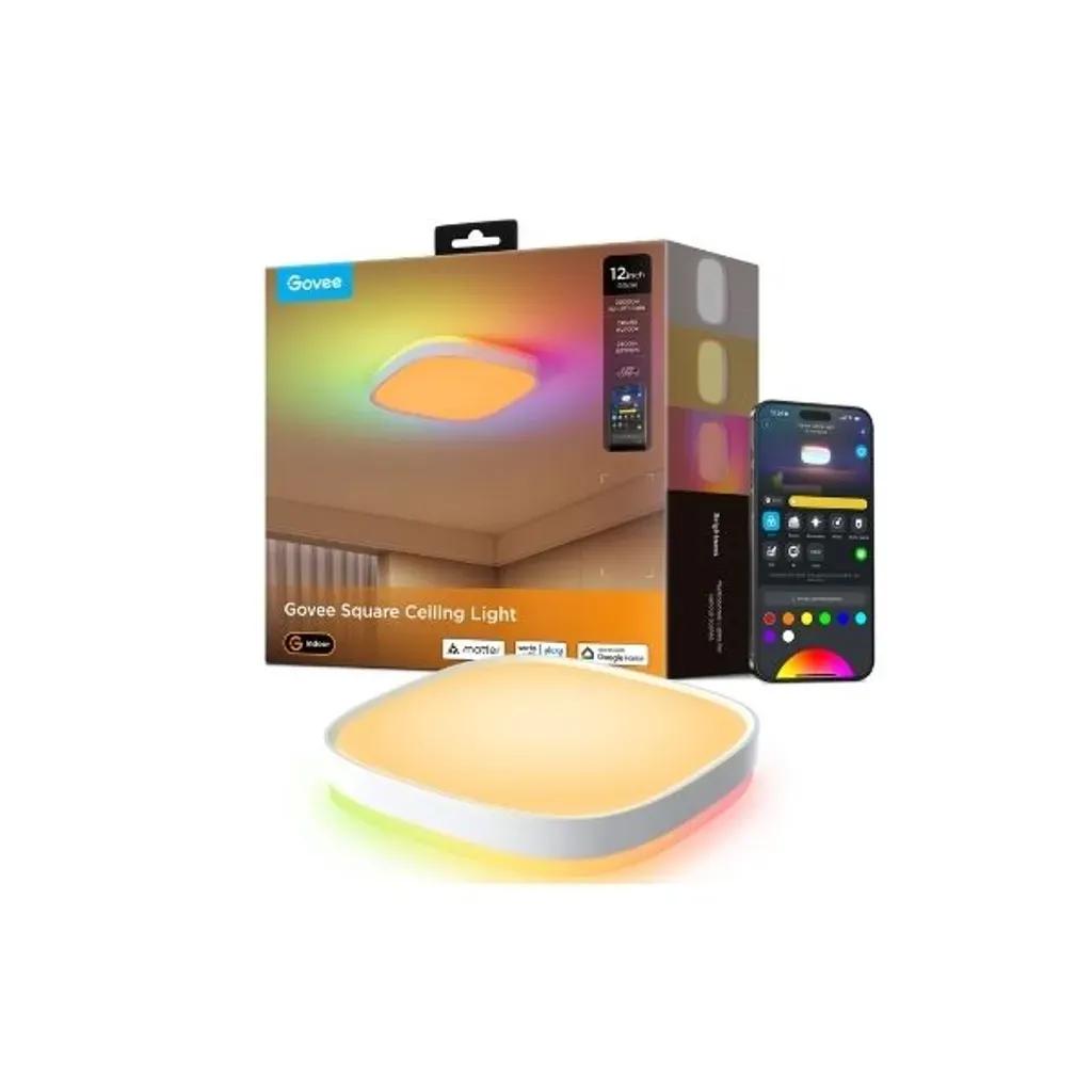 GOVEE12INCHRGBWWRGBICSQUARESMARTCEILINGLIGHT