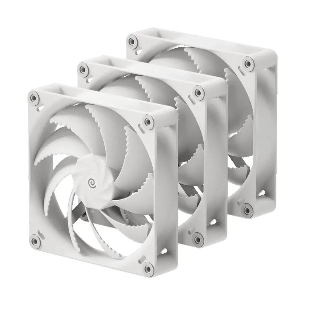 HAVNH14TriplePackWhite140mmA-RGBMetalCoreCaseFan