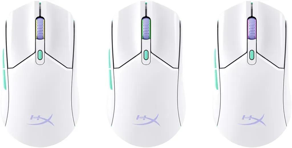 HPHyperXPulsefireHaste2CoreWls-GamingMouseWhtGrnPur