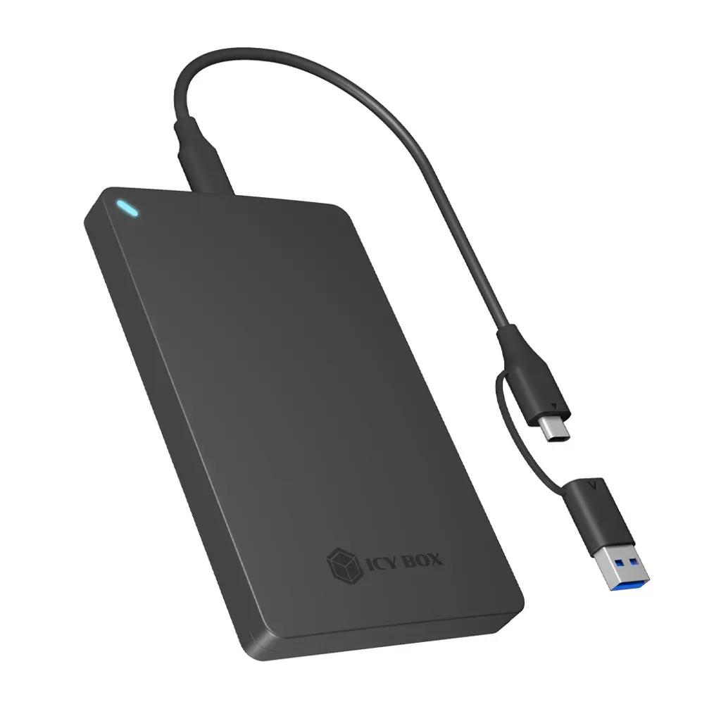 ICYBOXEXTERNALUSB-C3.2GEN2TOOLLESS2.5SATAENCLOSUREBLACK