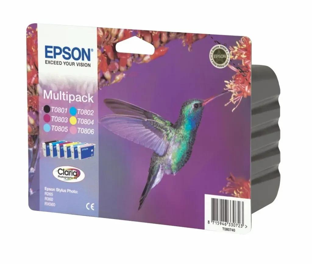 InkEpsonT0807C13T08074020Multipack6Colours