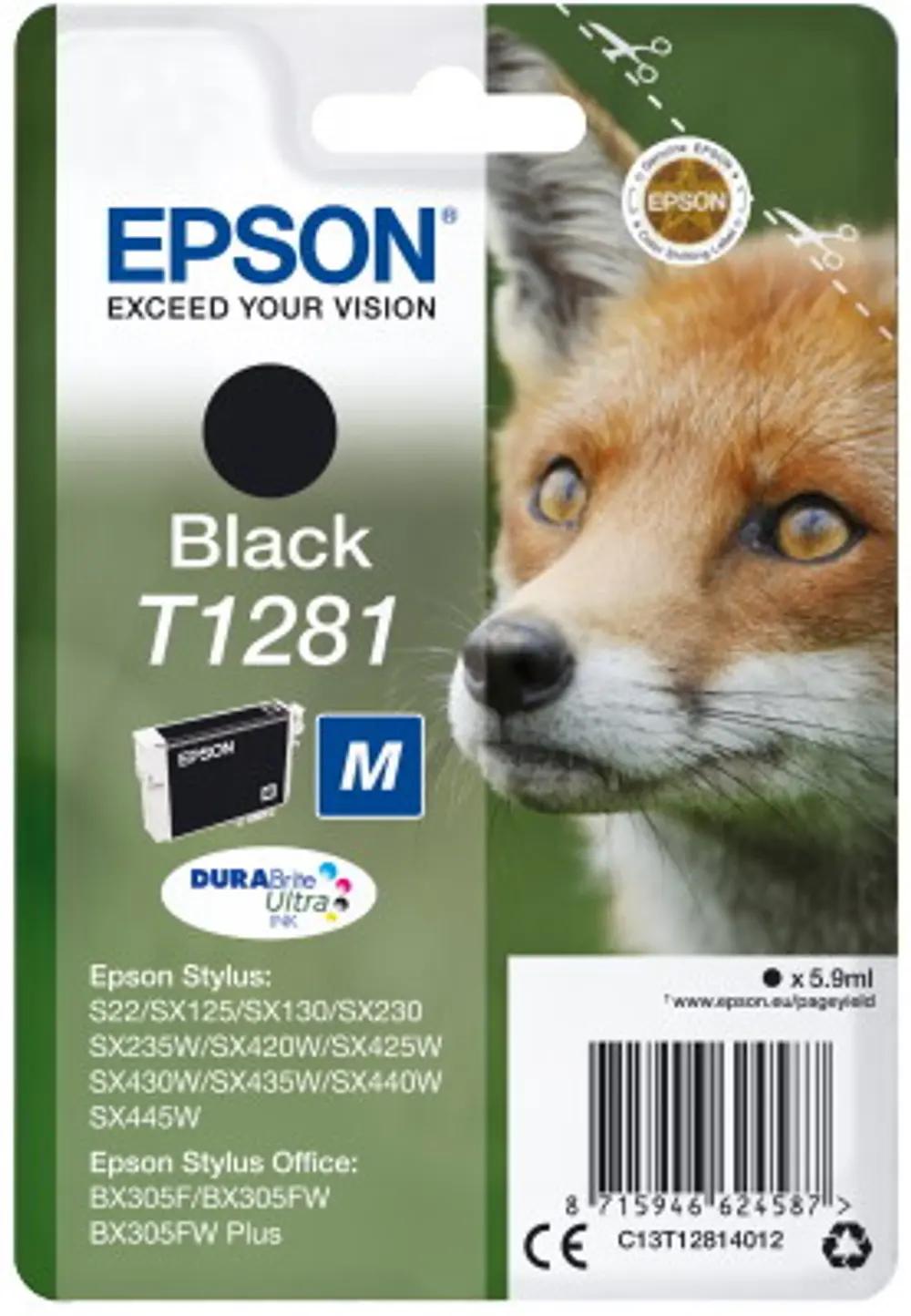 Ink Epson T12814011 Black with pigment ink new series Fox-Size M_1.webp