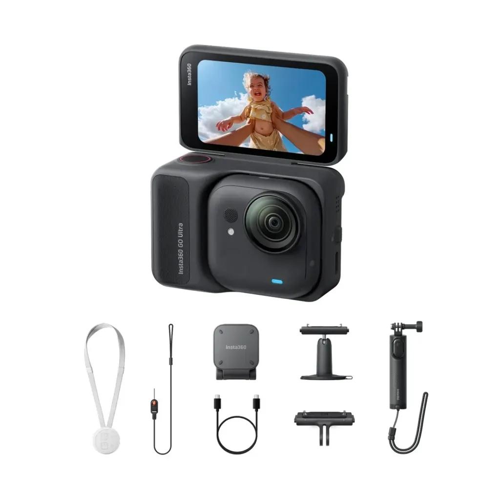 Insta360GOUltraCreatorBundleMidnightBlack-Mini2-in-1TripodQuickReleaseMountPivotMnt